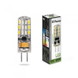 Изображение продукта Лампа светодиодная Feron G4 2W 4000K Прямосторонняя Матовая LB-420 