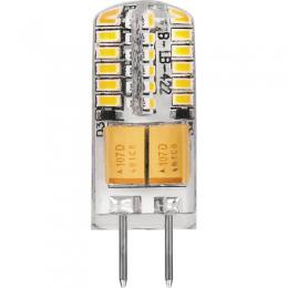 Лампа светодиодная Feron G4 3W 4000K Прямосторонняя Матовая LB-422 G4 3W 4000K  - 1