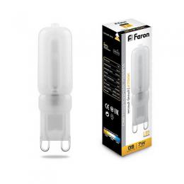 Изображение продукта Лампа светодиодная Feron G9 7W 2700K Прямосторонняя Матовая LB-431 