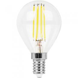 Лампа светодиодная филаментная Feron E14 11W 4000K Шар Прозрачная LB-511  - 1