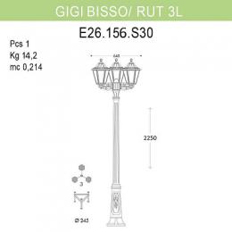 Уличный фонарь Fumagalli Gigi Bisso/Rut 3L  - 3