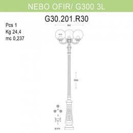 Уличный фонарь Fumagalli Nebo Ofir/G300  - 2