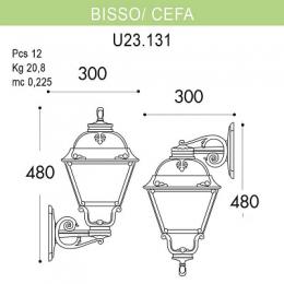 Уличный настенный светильник Fumagalli Bisso/Cefa  - 4