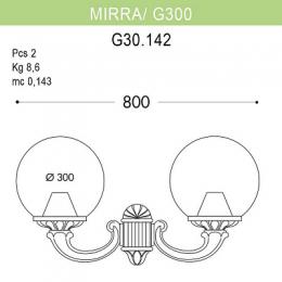 Уличный настенный светильник Fumagalli Mirra/G300  - 2