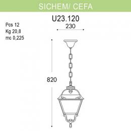 Уличный подвесной светильник Fumagalli Sichem/Cefa  - 2