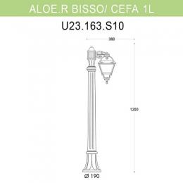 Уличный светильник Fumagalli Aloe.R Bisso/Cefa 1L  - 2