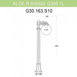 Уличный светильник Fumagalli Aloe.R/Bisso/G300 1L  - 2