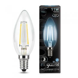 Изображение продукта Лампа светодиодная филаментная Gauss E14 11W 4100К прозрачная 