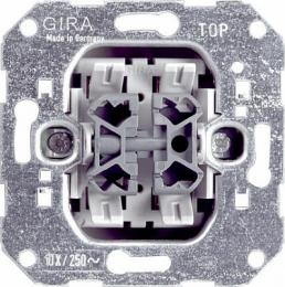 Переключатель двухклавишный перекрестный Gira System 55 10A 250V  - 1