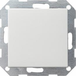 Изображение продукта Выключатель кнопочный одноклавишный перекрестный Gira System 55 чисто-белый шелковисто-матовый 10A 250V 