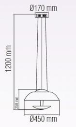 Подвесной светодиодный светильник Horoz Vista красный  - 2