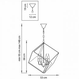 Подвесная люстра Lightstar Gabbia  - 7