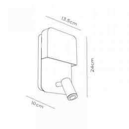 Настенный светодиодный светильник Lucide Boxer  - 3