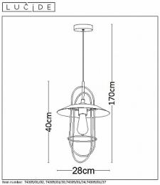 Подвесной светильник Lucide Masson  - 6