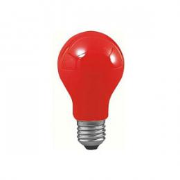 Лампа накаливания AGL Е27 40W груша красная  - 1