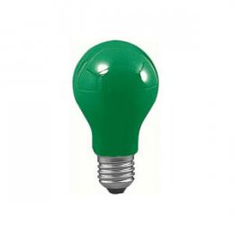 Лампа накаливания AGL Е27 40W груша зеленая  - 1