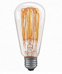 Изображение продукта Лампа накаливания мультиспираль Е27 40W конусная прозрачная 