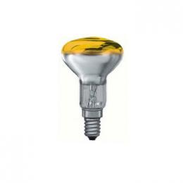 Лампа накаливания рефлекторная R50 Е14 25W желтая  - 1