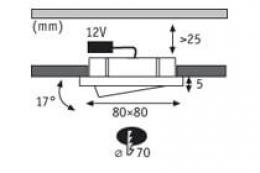Мебельный светильник Paulmann Micro Line IP44 Downlight  - 2