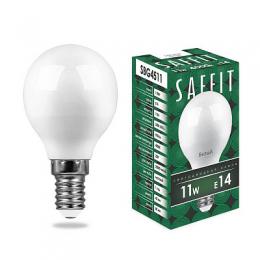 Изображение продукта Лампа светодиодная Saffit E14 11W 4000K Шар Матовая SBG4511 