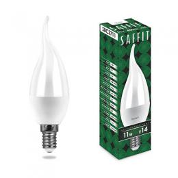 Изображение продукта Лампа светодиодная Saffit E14 11W 4000K Свеча на ветру Матовая SBC3711 