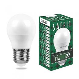 Лампа светодиодная Saffit E27 11W 2700K Шар Матовая SBG4511  - 1