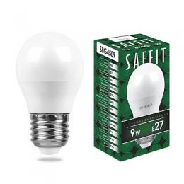Изображение продукта Лампа светодиодная Saffit E27 9W 6400K Шар Матовая SBG4509 