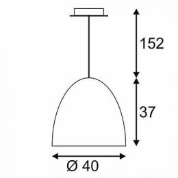 Подвесной светильник SLV Para Cone 40  - 2