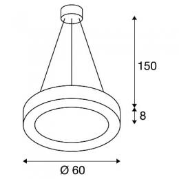 Подвесной светодиодный светильник SLV Medo Ring  - 3
