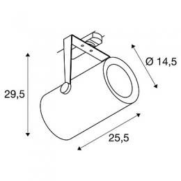 Трековый светодиодный светильник SLV S-Track Dali Euro Spot Led  - 2