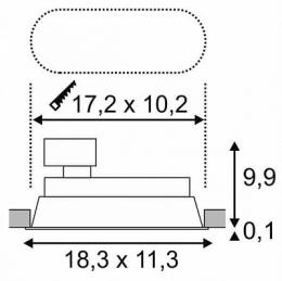 Встраиваемый светильник SLV Horn 2 MR16  - 2