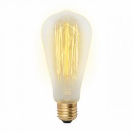 Изображение продукта Лампа накаливания (UL-00000482) Uniel E27 60W золотистая 