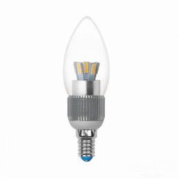 Изображение продукта Лампа светодиодная диммируемая (08746) Uniel E14 5W 4500K прозрачная 