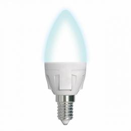 Изображение продукта Лампа светодиодная диммируемая (UL-00004294) Uniel E14 7W 4000K матовая 