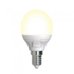Изображение продукта Лампа светодиодная диммируемая (UL-00004302) Uniel E14 7W 3000K матовая 