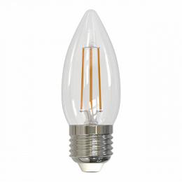 Лампа светодиодная филаментная диммируемая (UL-00005187) Uniel E27 9W 3000K прозрачная  - 1