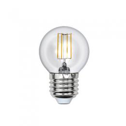 Лампа светодиодная филаментная (UL-00000196) Uniel E27 6W 3000K прозрачная  - 1