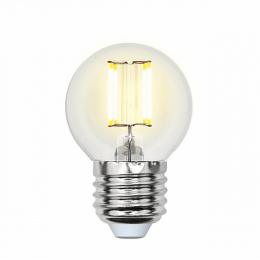 Изображение продукта Лампа светодиодная филаментная (UL-00001370) Uniel E27 6W 4000K прозрачная 