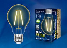 Лампа светодиодная филаментная (UL-00002355) Uniel E27 6W 2250K прозрачная  - 2