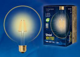 Лампа светодиодная филаментная (UL-00002358) Uniel E27 8W 2250K прозрачная  - 2