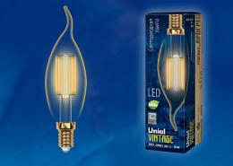 Лампа светодиодная филаментная (UL-00002397) Uniel E14 5W 2250K прозрачная  - 2