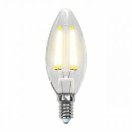 Лампа светодиодная филаментная (UL-00003247) Uniel E14 7,5W 4000K прозрачная  - 1