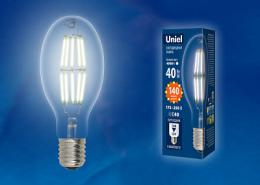Лампа светодиодная филаментная (UL-00003762) Uniel E40 40W 4000K прозрачная  - 2