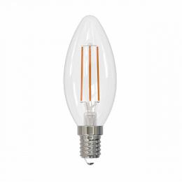 Изображение продукта Лампа светодиодная филаментная (UL-00005161) Uniel E14 9W 4000K прозрачная 