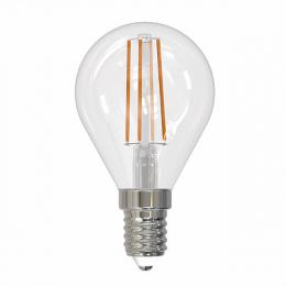 Лампа светодиодная филаментная (UL-00005173) Uniel E14 9W 4000K прозрачная  - 1