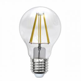 Лампа светодиодная филаментная Uniel E27 7W 3000K прозрачная  - 1