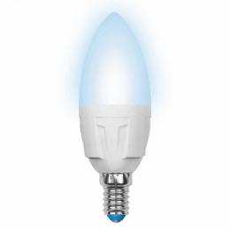 Изображение продукта Лампа светодиодная (UL-00000689) Uniel E14 6W 4500K матовая 