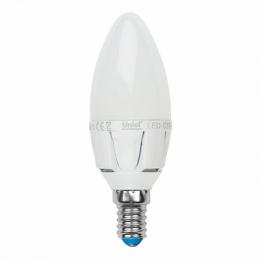 Изображение продукта Лампа светодиодная (UL-00000767) Uniel E14 7W 4500K матовая 