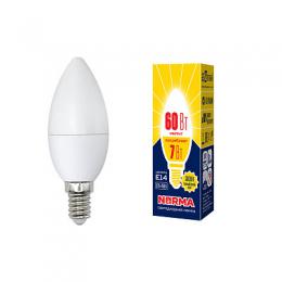 Изображение продукта Лампа светодиодная (UL-00003796) E14 7W 3000K матовая 