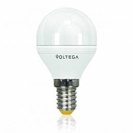 Лампа светодиодная диммируемая Voltega E14 6W 4000К матовая VG2-G2E14cold6W-D  - 1